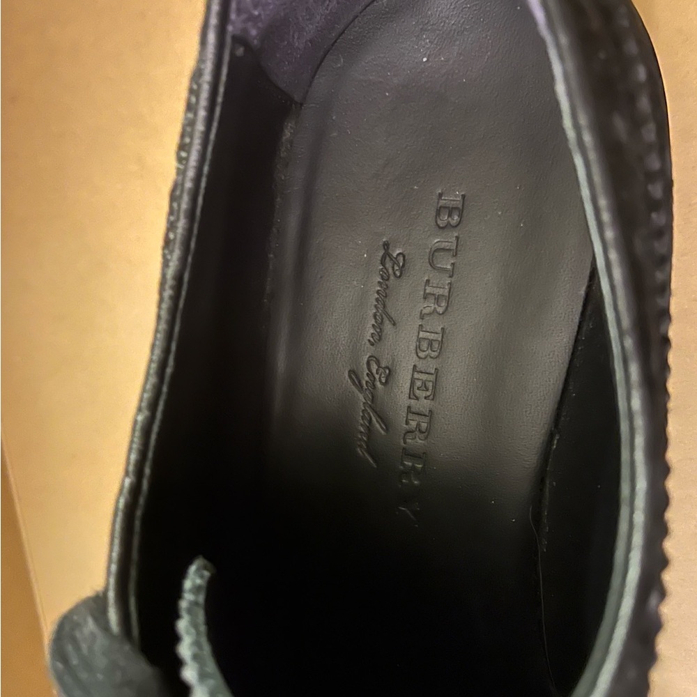 Burberry Men leather shoes black 39.5 - Picture 4 of 4
